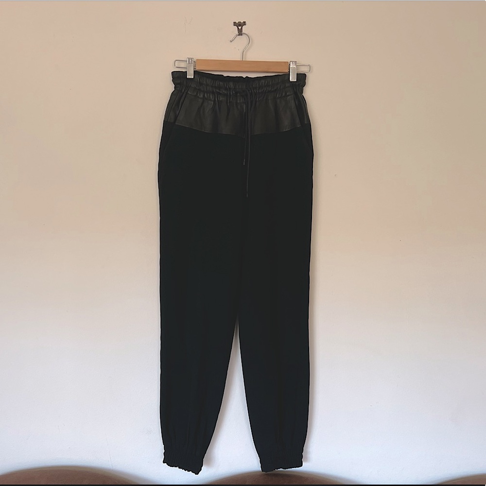 Rag & Bone Black Drawstring Dressy Trousers/Sweats